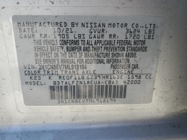 Photo 12 VIN: 3N1CN8EV7ML918194 - NISSAN VERSA SV 