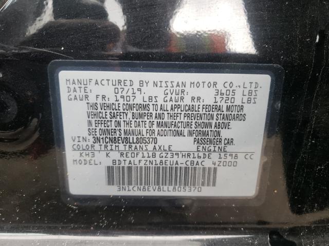 Photo 9 VIN: 3N1CN8EV8LL805370 - NISSAN VERSA SV 