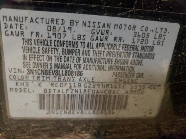 Photo 9 VIN: 3N1CN8EV8LL808186 - NISSAN VERSA SV 