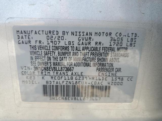 Photo 11 VIN: 3N1CN8EV8LL873667 - NISSAN VERSA 