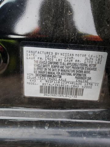 Photo 11 VIN: 3N1CN8EV8ML841738 - NISSAN VERSA SV 