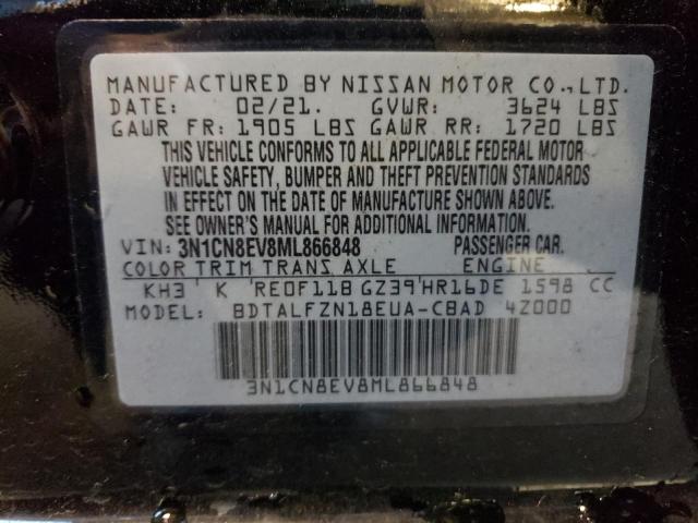 Photo 11 VIN: 3N1CN8EV8ML866848 - NISSAN VERSA SV 