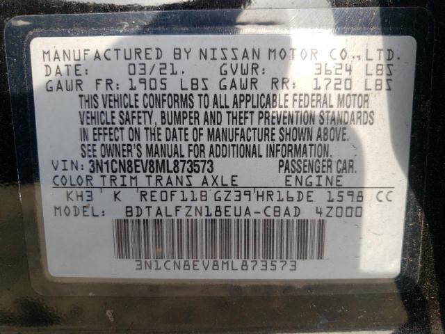 Photo 12 VIN: 3N1CN8EV8ML873573 - NISSAN VERSA 