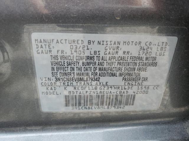 Photo 11 VIN: 3N1CN8EV8ML879342 - NISSAN VERSA SV 