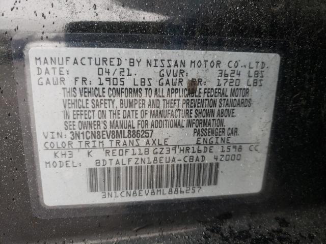 Photo 11 VIN: 3N1CN8EV8ML886257 - NISSAN VERSA SV 