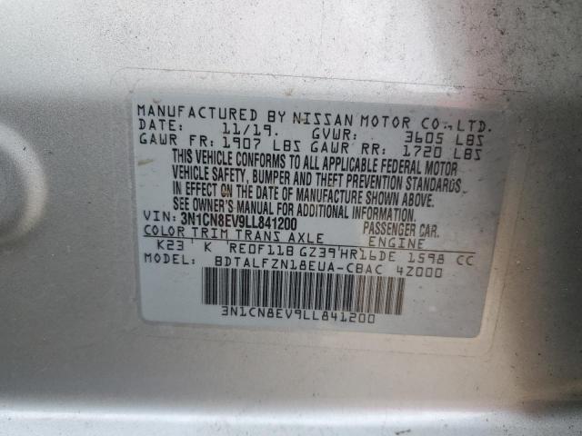 Photo 11 VIN: 3N1CN8EV9LL841200 - NISSAN VERSA SV 