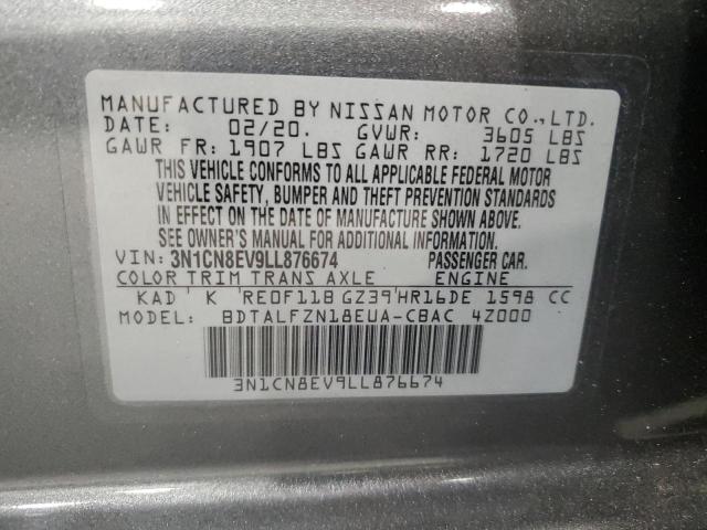 Photo 12 VIN: 3N1CN8EV9LL876674 - NISSAN VERSA SV 