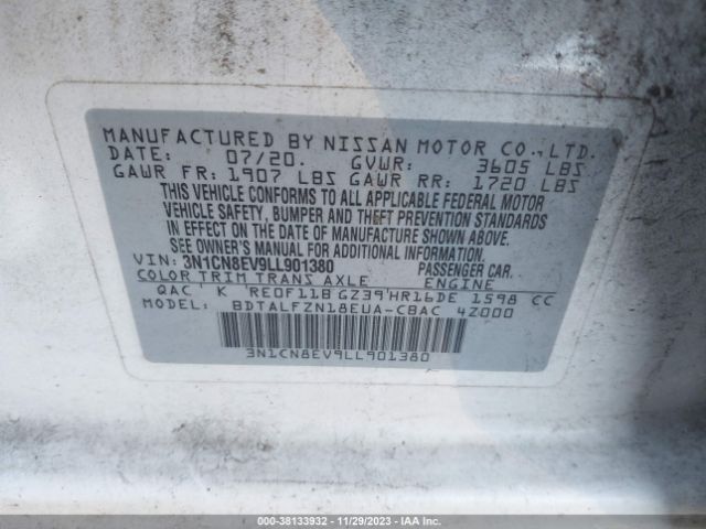 Photo 8 VIN: 3N1CN8EV9LL901380 - NISSAN VERSA 