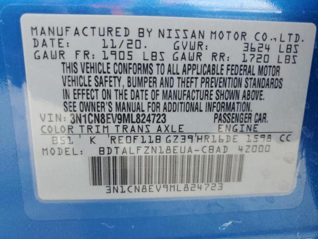 Photo 12 VIN: 3N1CN8EV9ML824723 - NISSAN VERSA SV 