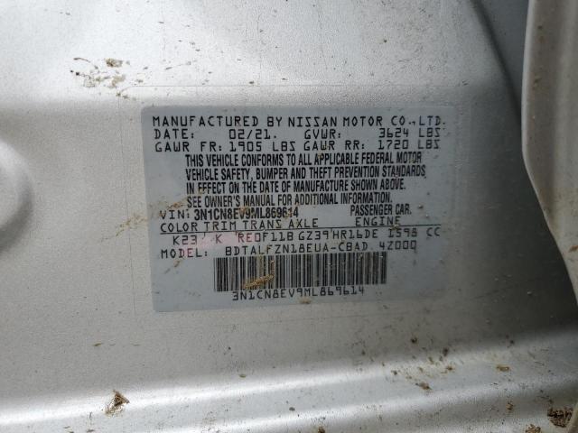 Photo 11 VIN: 3N1CN8EV9ML869614 - NISSAN VERSA SV 