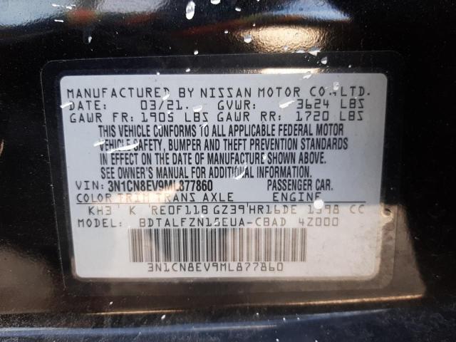 Photo 11 VIN: 3N1CN8EV9ML877860 - NISSAN VERSA SV 