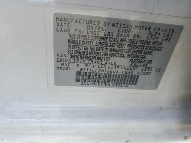 Photo 11 VIN: 3N1CN8EV9ML882170 - NISSAN VERSA 