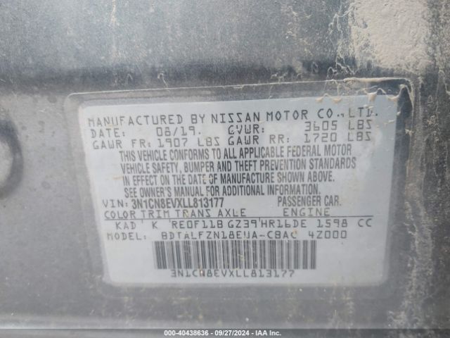 Photo 8 VIN: 3N1CN8EVXLL813177 - NISSAN VERSA 