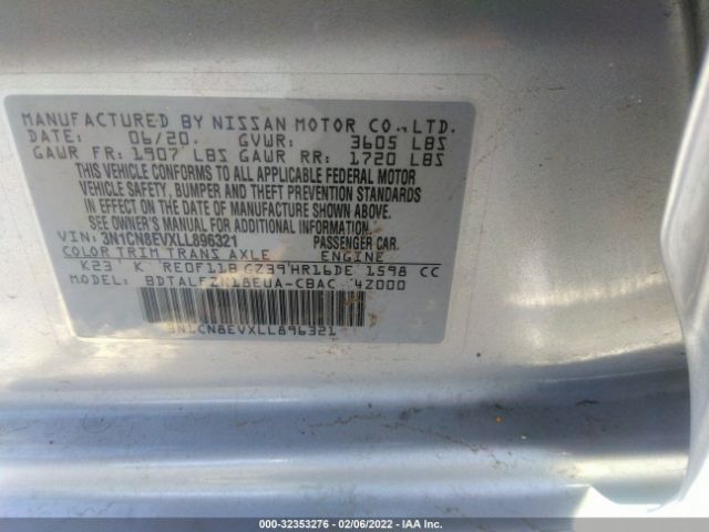 Photo 8 VIN: 3N1CN8EVXLL896321 - NISSAN VERSA 