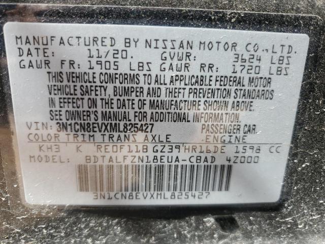 Photo 9 VIN: 3N1CN8EVXML825427 - NISSAN VERSA SV 