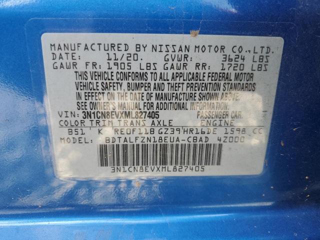 Photo 11 VIN: 3N1CN8EVXML827405 - NISSAN VERSA 