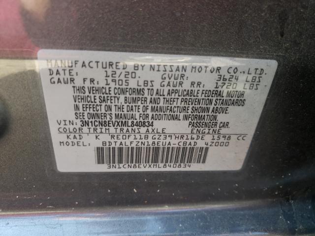 Photo 9 VIN: 3N1CN8EVXML840834 - NISSAN VERSA SV 