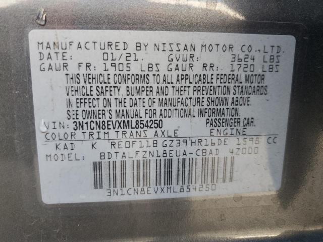 Photo 12 VIN: 3N1CN8EVXML854250 - NISSAN VERSA SV 