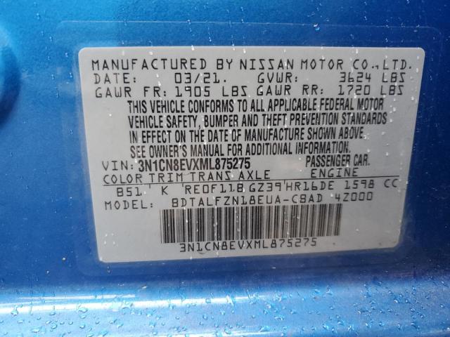 Photo 11 VIN: 3N1CN8EVXML875275 - NISSAN VERSA 