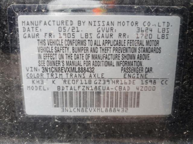 Photo 12 VIN: 3N1CN8EVXML888432 - NISSAN VERSA SV 