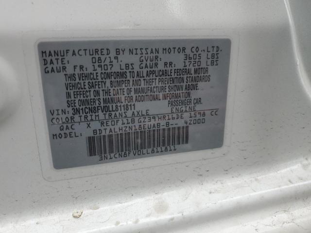 Photo 11 VIN: 3N1CN8FV0LL811811 - NISSAN VERSA 