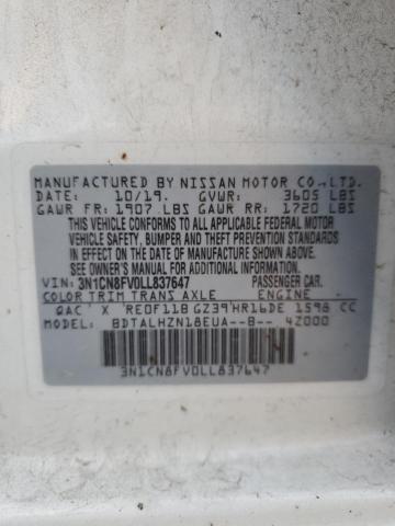 Photo 11 VIN: 3N1CN8FV0LL837647 - NISSAN VERSA 