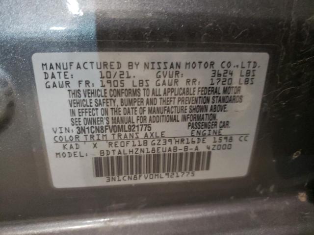 Photo 11 VIN: 3N1CN8FV0ML921775 - NISSAN VERSA SR 