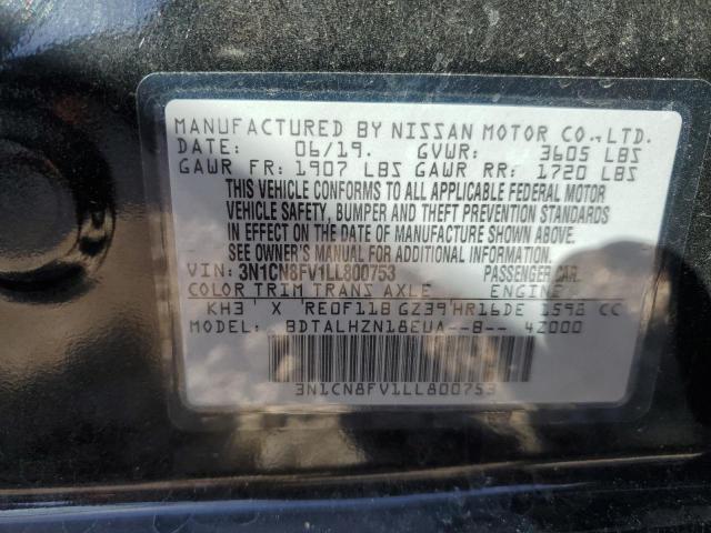 Photo 11 VIN: 3N1CN8FV1LL800753 - NISSAN VERSA 