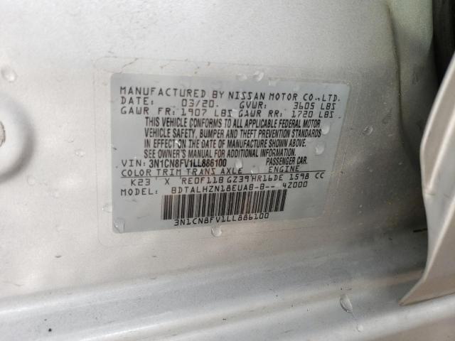 Photo 11 VIN: 3N1CN8FV1LL886100 - NISSAN VERSA SR 