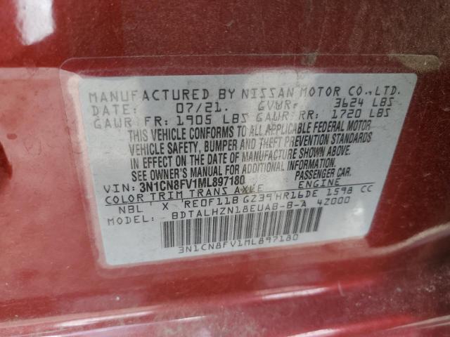 Photo 12 VIN: 3N1CN8FV1ML897180 - NISSAN VERSA 