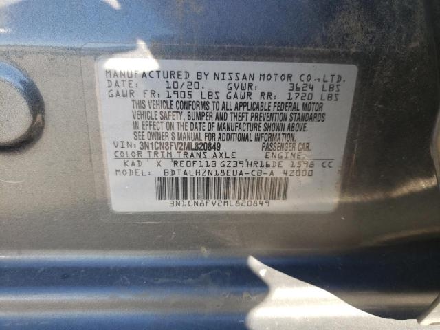 Photo 11 VIN: 3N1CN8FV2ML820849 - NISSAN VERSA 