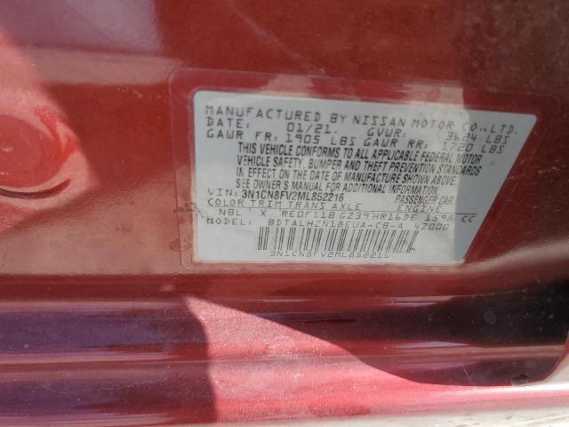 Photo 12 VIN: 3N1CN8FV2ML852216 - NISSAN VERSA SR 