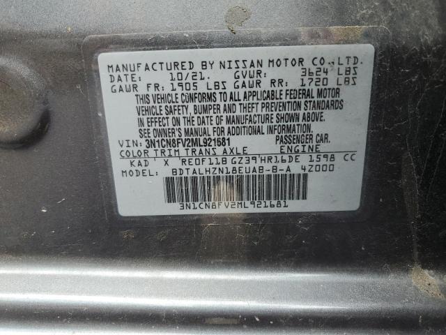 Photo 11 VIN: 3N1CN8FV2ML921681 - NISSAN VERSA 