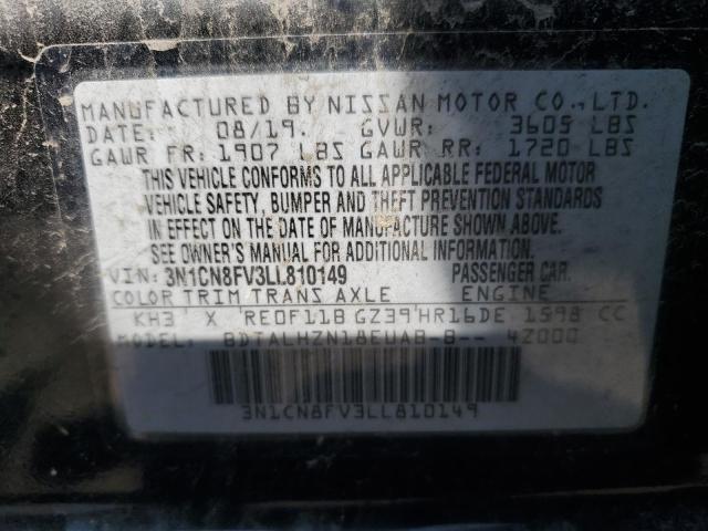 Photo 11 VIN: 3N1CN8FV3LL810149 - NISSAN VERSA SR 