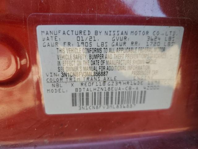 Photo 9 VIN: 3N1CN8FV3ML856887 - NISSAN VERSA SR 