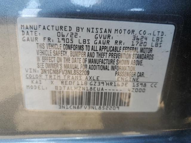 Photo 12 VIN: 3N1CN8FV3NL852209 - NISSAN VERSA SR 