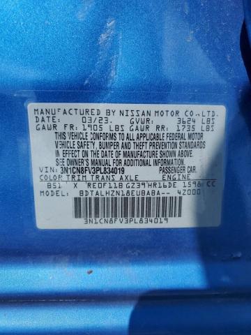 Photo 11 VIN: 3N1CN8FV3PL834019 - NISSAN VERSA 