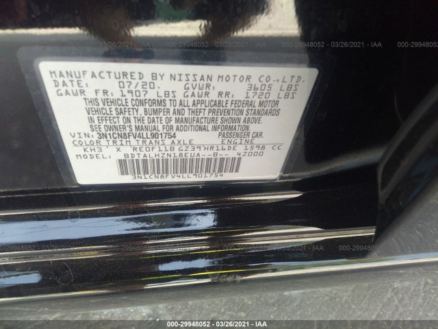 Photo 8 VIN: 3N1CN8FV4LL901754 - NISSAN VERSA 