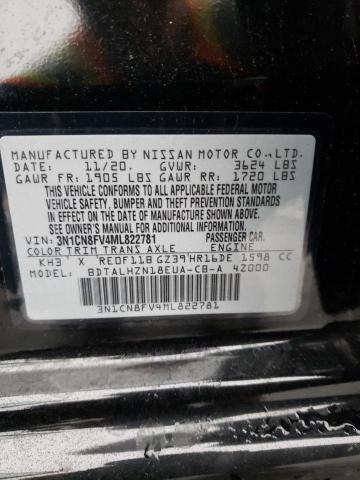 Photo 11 VIN: 3N1CN8FV4ML822781 - NISSAN VERSA SR 