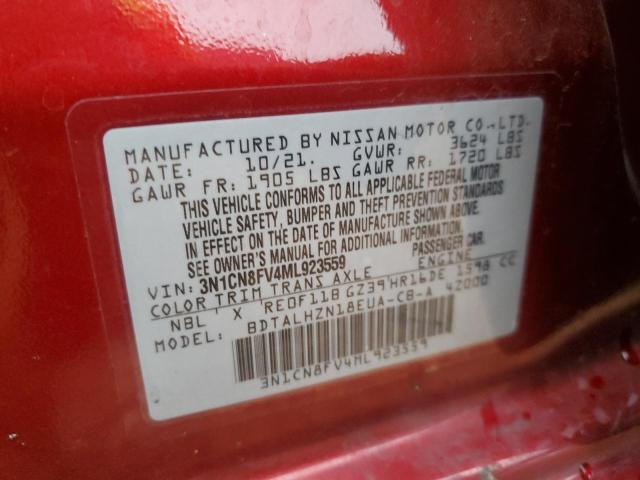 Photo 12 VIN: 3N1CN8FV4ML923559 - NISSAN VERSA 