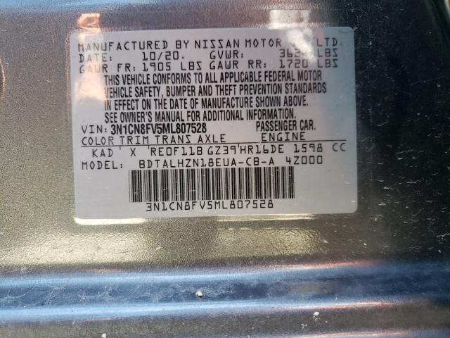 Photo 9 VIN: 3N1CN8FV5ML807528 - NISSAN VERSA SR 