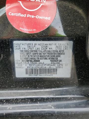 Photo 11 VIN: 3N1CN8FV6LL806600 - NISSAN VERSA SR 