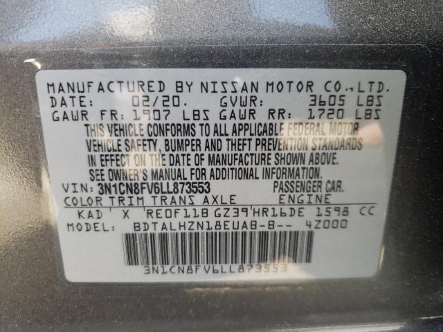 Photo 9 VIN: 3N1CN8FV6LL873553 - NISSAN VERSA SR 