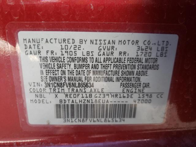 Photo 11 VIN: 3N1CN8FV6NL865634 - NISSAN VERSA 