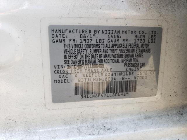 Photo 12 VIN: 3N1CN8FV7LL806489 - NISSAN VERSA SR 