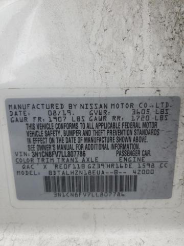 Photo 11 VIN: 3N1CN8FV7LL807786 - NISSAN VERSA 