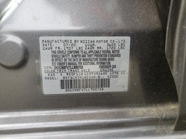 Photo 9 VIN: 3N1CN8FV7LL900758 - NISSAN VERSA SR 