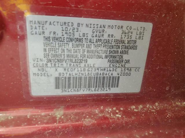 Photo 11 VIN: 3N1CN8FV7RL823219 - NISSAN VERSA 