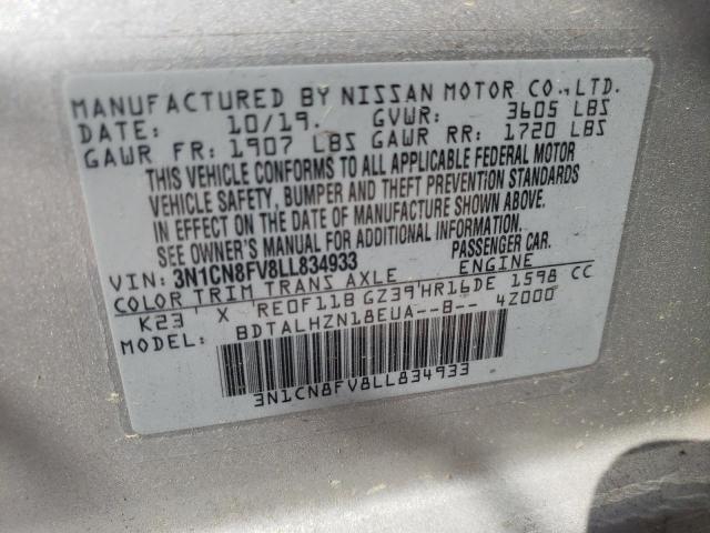 Photo 9 VIN: 3N1CN8FV8LL834933 - NISSAN VERSA SR 