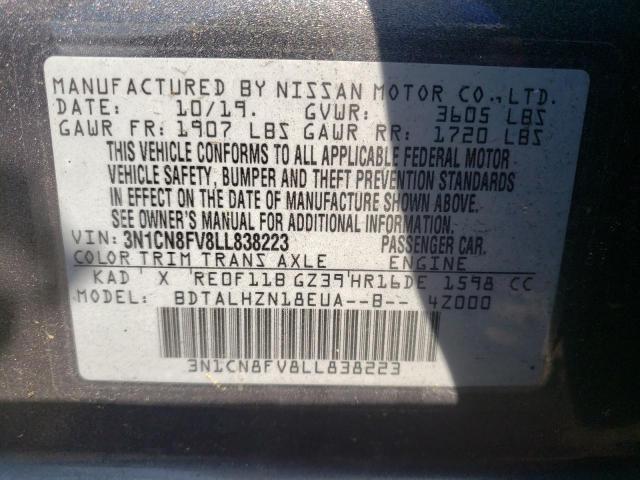 Photo 9 VIN: 3N1CN8FV8LL838223 - NISSAN VERSA SR 